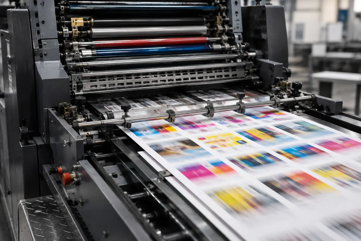 Tryckpress i produktion för Götegubbens kundcase